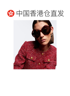 香港直邮valentino 华伦天奴 女士 L'8 VLogo 圆形太阳眼镜