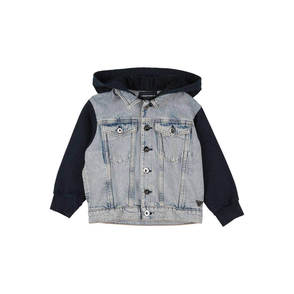 1h可退 香港直邮Emporio Armani 安普里奥 阿玛尼 男童 牛仔布夹,淘宝优惠券,粉丝福利购,淘宝优惠卷