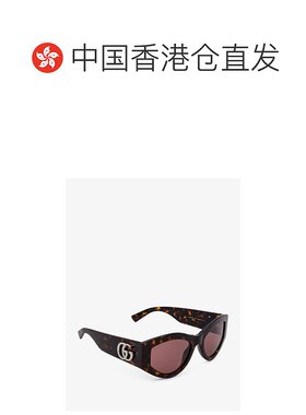 香港直邮Gucci 古驰 女士 椭圆形镜框太阳眼镜 840002J0740眼镜盒