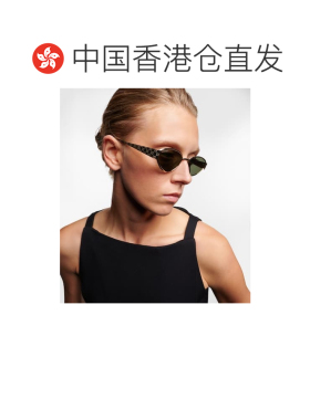 香港直邮Gucci 古驰 女士 双G压纹猫眼太阳眼镜 black黑色 舒适时