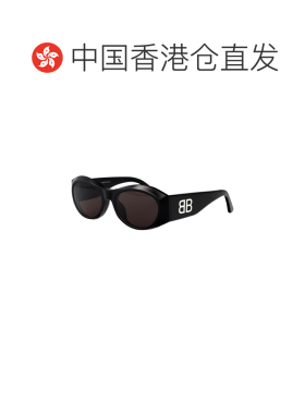 1h可退 香港直邮BALENCIAGA 女士太阳镜 BB0396SK001 SS2026 黑色