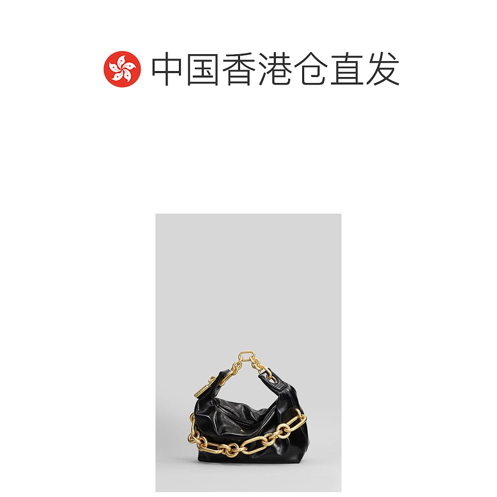 1h可退 香港直邮Balmain 巴尔曼 女士 Sync 迷你链条装饰皮革手提 - 图1