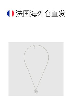 自营欧洲直邮Gucci古驰GG Marmont系列925银吊坠项链