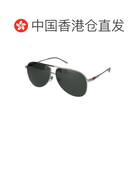 1h可退 香港直邮Gucci 古驰 男士 几何框太阳镜 GG1677S metal金