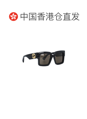 1h可退 香港直邮GUCCI 女士眼镜 733349J07401023 SS2023 黑色 徽