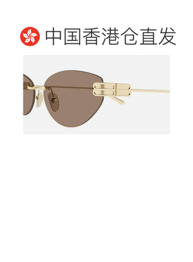 1h可退 香港直邮Balenciaga 椭圆形镜框太阳镜 BB0486S巴黎世家