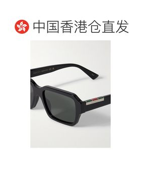 1h可退 香港直邮Gucci 古驰 男士 矩形太阳镜 GG1887S black黑色