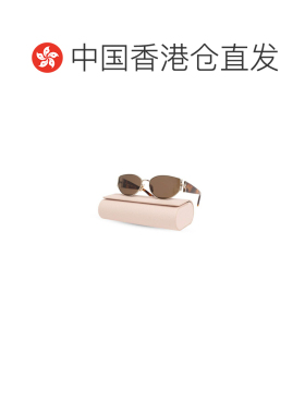 香港直邮CHLOÉ 女士眼镜 CH0260S002 CO 棕色 徽标太阳镜