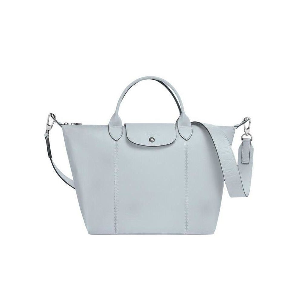 香港直邮Longchamp Le Pliage Cuir徽标中号手提包 L1515757 - 图2