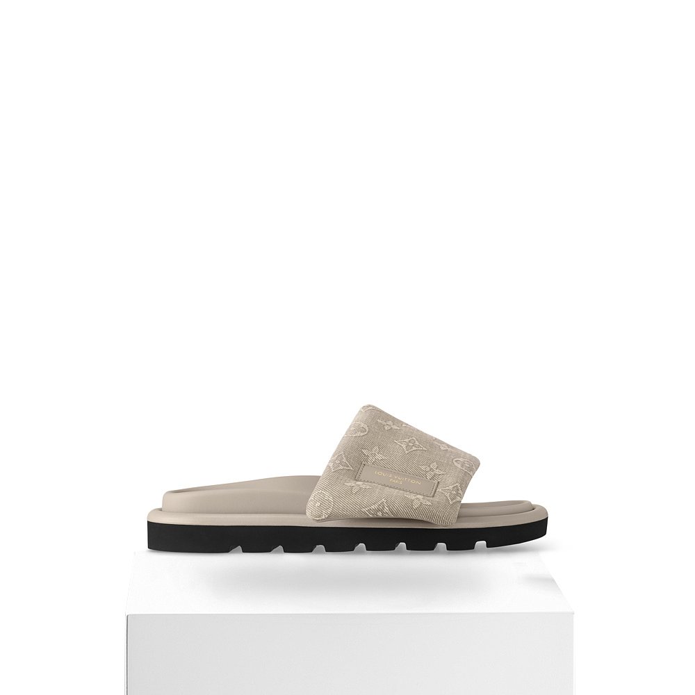 自营LV路易威登 Pool Pillow 系列女士舒适平底拖鞋 - 图3