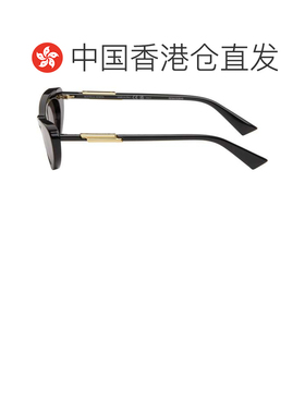 香港直邮Bottega Veneta 葆蝶家 女士 黑色 Snap 太阳镜 BV1447S0