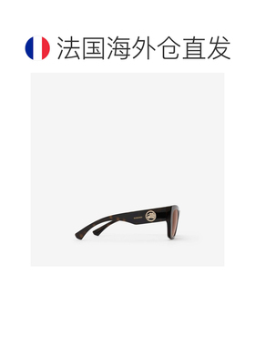 自营欧洲直邮Burberry博柏利 EKD棕色醋酸纤维猫眼太阳镜男女同款