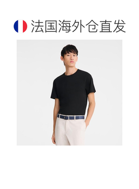 欧洲直邮自营 Longchamp/珑骧 男士黑色牛皮腰带【付后1h可退】