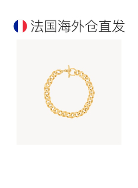 自营欧洲直邮YSL圣罗兰 女士金色古巴链金属链式项链项圈