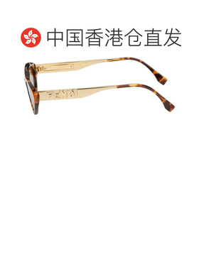 1h可退 香港直邮Fendi 芬迪 女士 棕色 graphy 太阳镜 FE40202I51