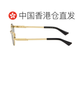 香港直邮Bottega Veneta 葆蝶家 女士 金色 Stretch Metal 太阳镜