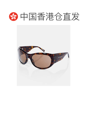 1h可退 香港直邮magda butrym 女士 徽标圆形太阳眼镜 brown棕色