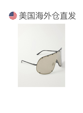 香港直邮rick owens 瑞克 欧文斯 女士 防护罩飞行员不锈钢太阳眼