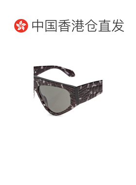 香港直邮ALAIA 女士眼镜 AA0097S003 CO 灰色 鳄鱼纹玳瑁图案太阳