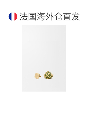 自营 欧洲直邮Loewe罗意威 绿色黄铜珐琅洋蓟胸针 【付后1h可退】