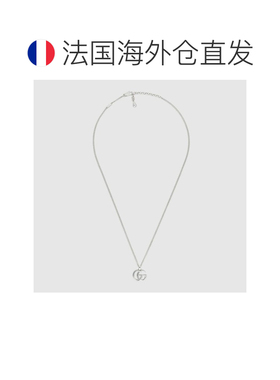 自营欧洲直邮Gucci古驰GG Marmont系列项链925银吊坠配饰