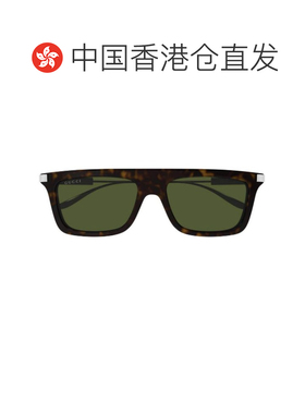 1h可退 香港直邮GUCCI 男士太阳镜 GG1437S002 AW2025 绿色 GG143