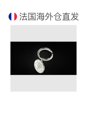 自营欧洲直邮GUCCI古驰 Crest银925 Gucci饰牌钥匙扣男女通用