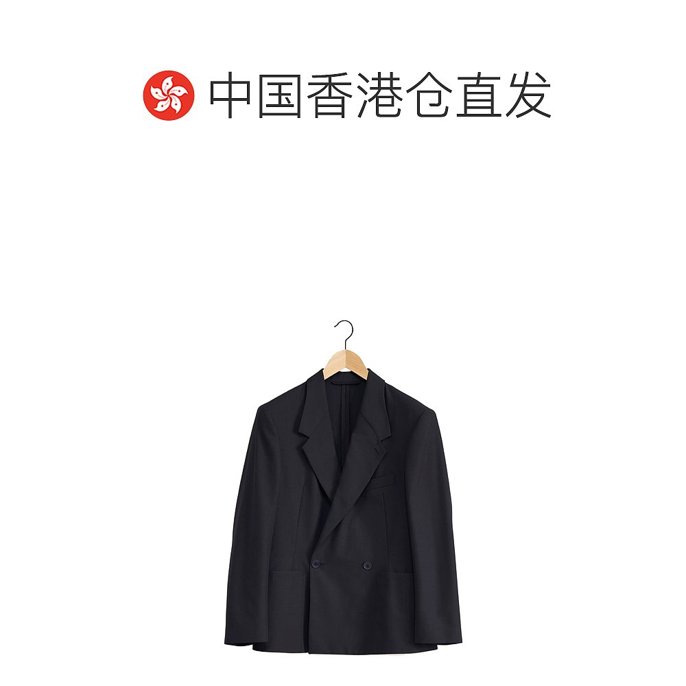 香港直邮Lemaire 双排扣西装外套 JA1017LF414MU - 图1