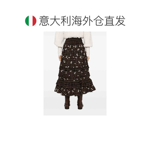 欧洲直邮GANNI 女士半身裙 A1090220ZX8 AW2026 【付后1h可退】 - 图1