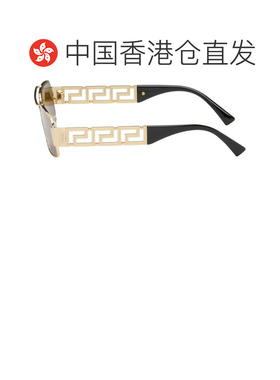 1h可退 香港直邮versace 范思哲 男士 金色 Greca 太阳镜 0VE2257