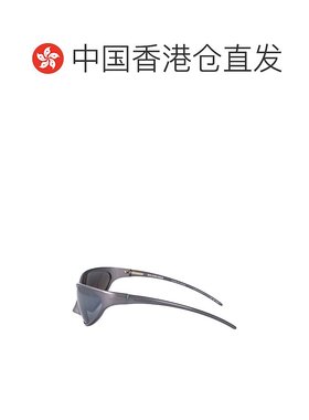 1h可退 香港直邮Balenciaga 巴黎世家 男士 灰色 4G Cat 太阳镜 B