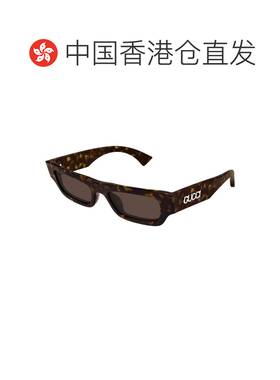 香港直邮GUCCI 男士太阳镜 GG1839S002 CO 深棕色 矩形太阳镜