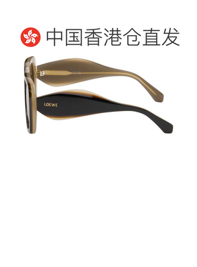 香港直邮LOEWE 罗意威 女士 黑色 Signature 太阳镜 LW40198U5301