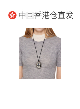 香港直邮KHAITE 女士项链 10142028126 SS2026 银色 中号莲花吊坠