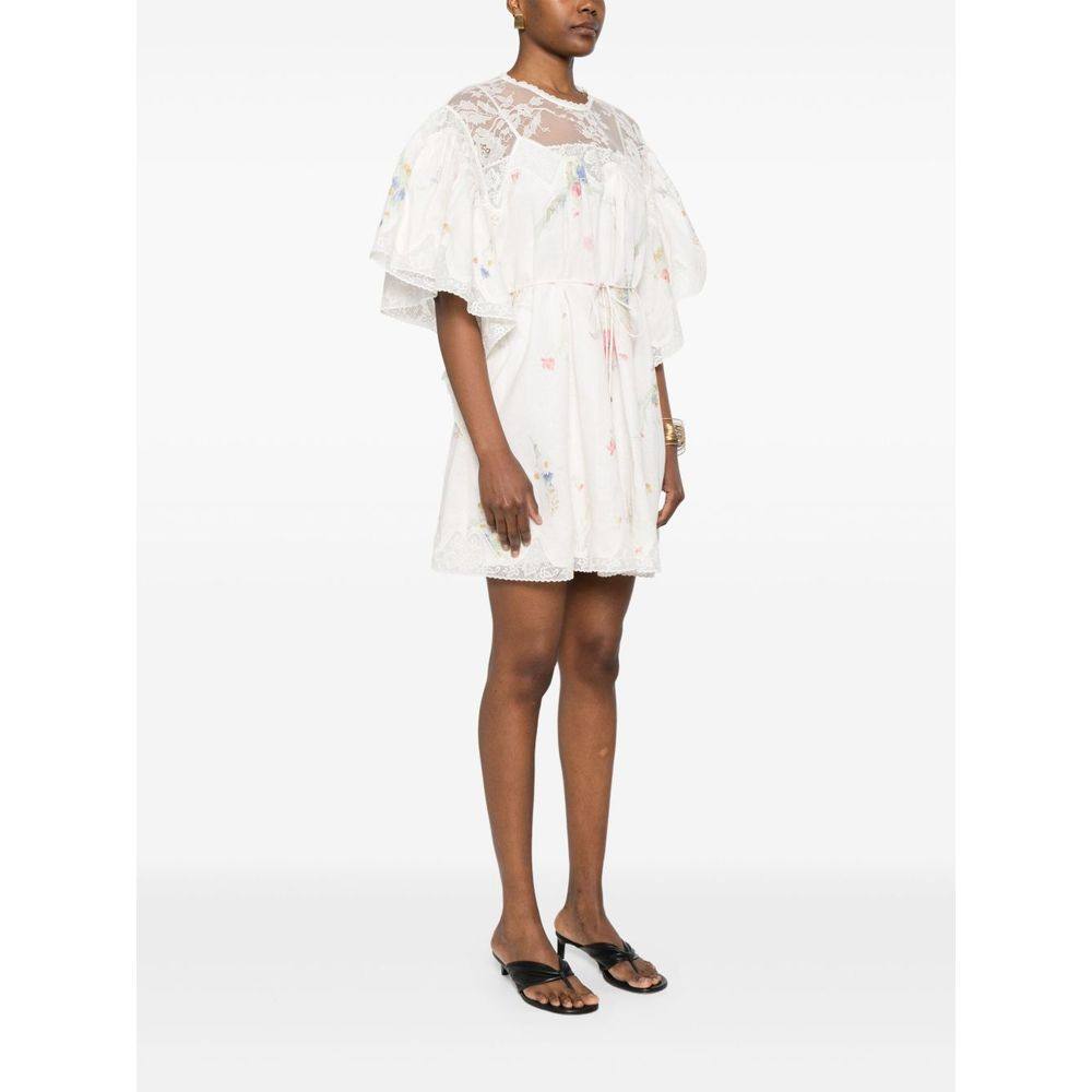 1h可退 香港直邮ZIMMERMANN 女士 LUCKY 亚麻迷你连衣裙 4547DSS2,淘宝优惠券,粉丝福利购,淘宝优惠卷