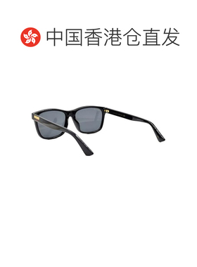 自营GUCCI/古驰男士黑色板材镜架复古Logo铭牌罗缎织带太阳镜