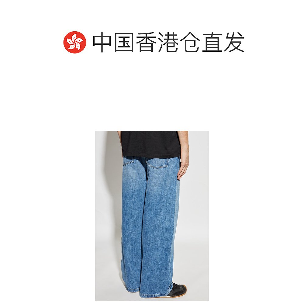 1h可退 香港直邮LOEWE 罗意威 男士 標誌壓花直筒牛仔褲 H526Y11W - 图1