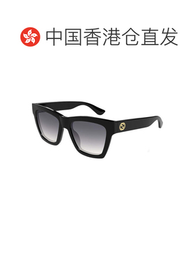 香港直邮Gucci 古驰 女士 GG1714S-001BLACK-BLACK-GREY 太阳镜 G