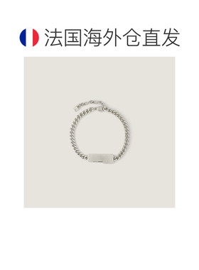 自营欧洲直邮Givenchy纪梵希 Tape男士古银色黄铜珐琅链条手链