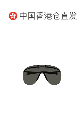 1h可退 香港直邮Gucci 古驰 男士 黑色 Mask-Shaped 太阳镜 GG165