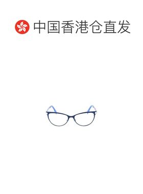 香港直邮FENDI 女士眼镜 FF00247WD AW2021 蓝色 徽标细节平光镜