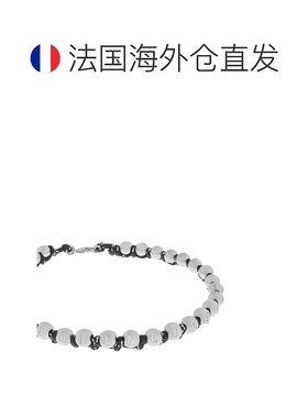 欧洲直邮BALENCIAGA (2025新品) Malibu Ball 银色项链