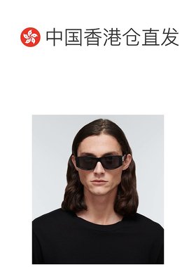 1h可退 香港直邮Celine 思琳 男士 矩形醋纤太阳眼镜 black黑色