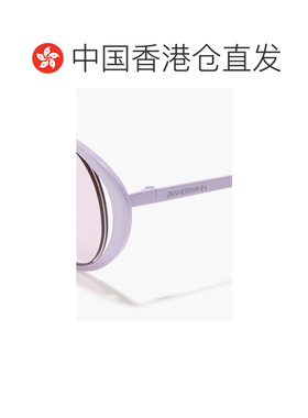 1h可退 香港直邮ZIMMERMANN 女士 椭圆框金属太阳眼镜 4442R23LI