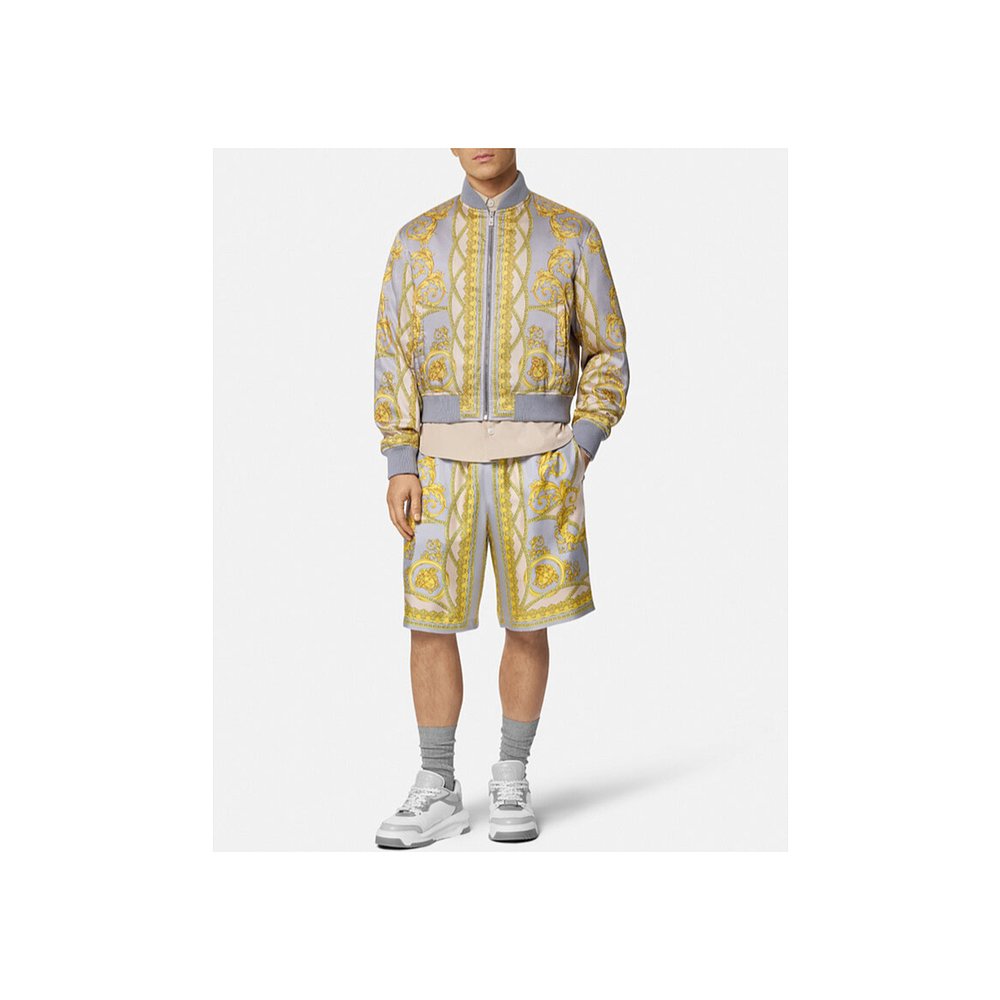 香港直邮Versace LA COUPE DES DIEUX飞行员夹克 10162491A11388 - 图0