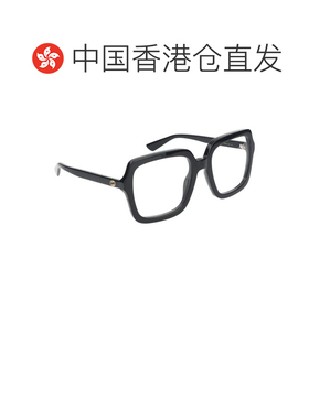 1h可退 香港直邮Gucci 古驰 女士 徽标平光镜 GG1318O black黑色