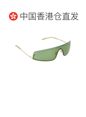 1h可退 香港直邮Gucci 古驰 女士 白色 Mask-Shaped 太阳镜 GG156