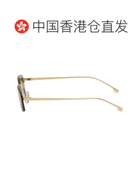 1h可退 香港直邮Fendi 芬迪 男士 金色 First Crystal 太阳镜 FE4