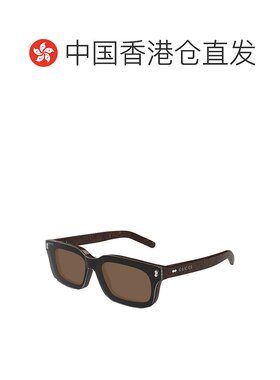 香港直邮Gucci 古驰 女士 几何框平光镜 GG1711S brown棕色 舒适