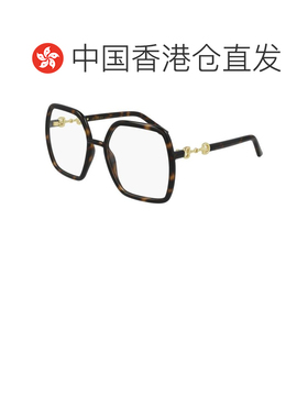 1h可退 香港直邮Gucci 古驰 女士 方框徽标平光镜 GG0890O